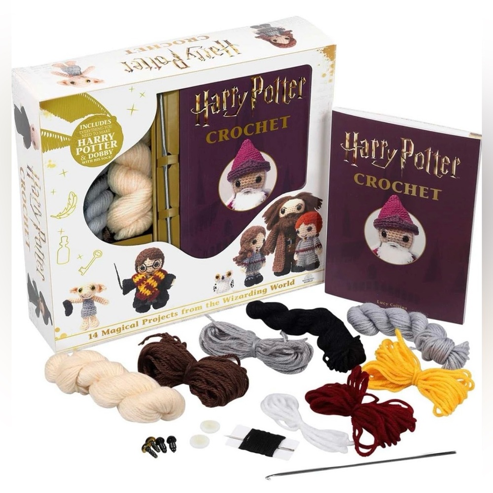 Harry Potter Crochet Kit – Multicolor Yarn Craft Set for Kids